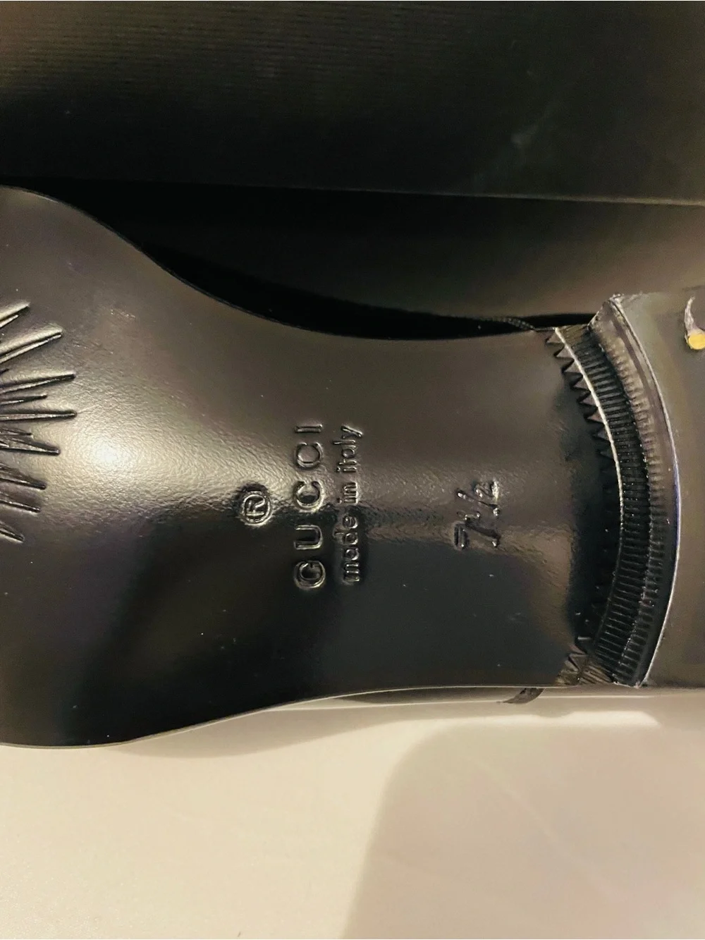 Gucci Black Patent Leather Lace-Up Oxfords